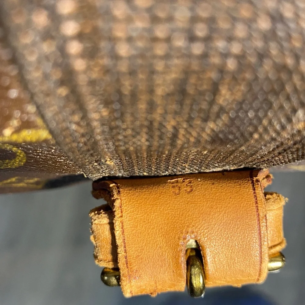 Authentic Louis Vuitton Brown Monogram Canvas Suitcase Travel Bag